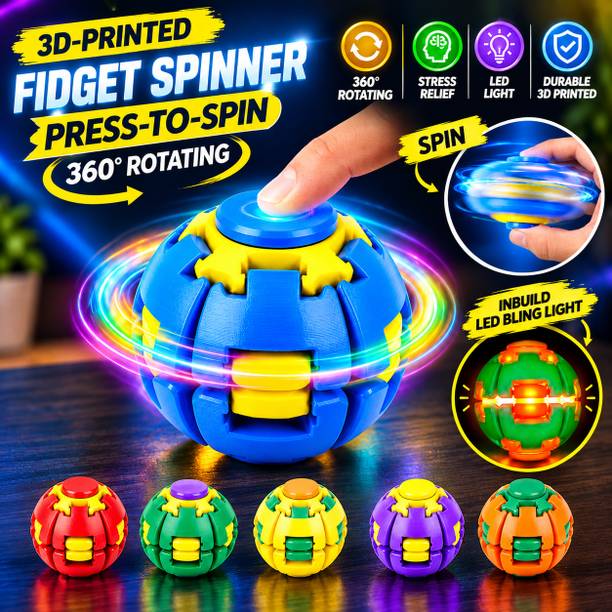 DSL 3D Printed Decompression Ball 360° Rotating Fidget Spinner Toy