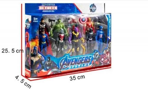 Athmika Enterprises 10 Pcs Action Hero Set Mix