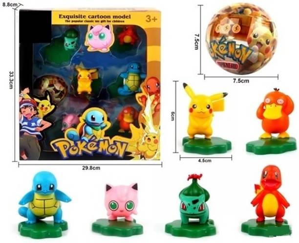 CrazyBuy Pokeball Throw 'N' Pop-up Cartoon Plastic Ball Pikachu Monster Toy