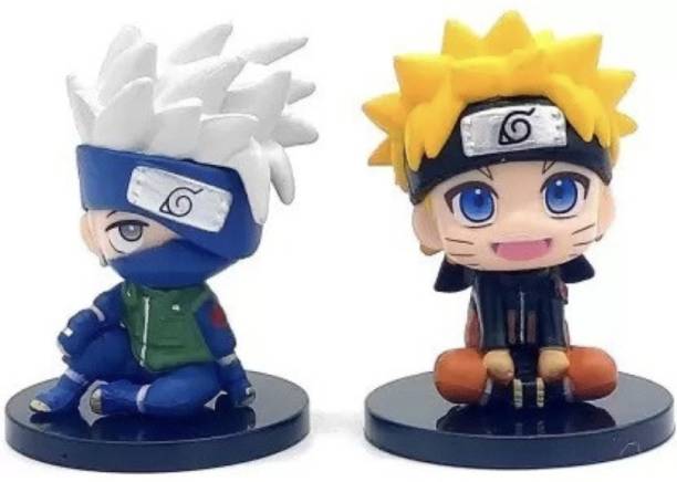 Lil Tara Little Naruto and Kakashi Sitting Cute figures...