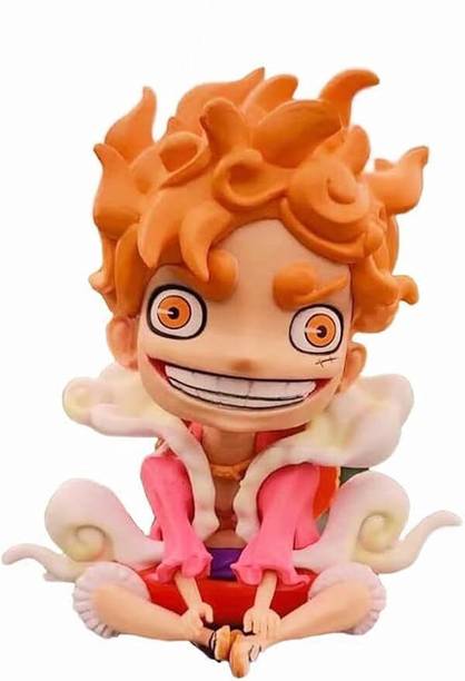 funfob one piece monkey d luffy action figure gear 5 height 13cm anime fans gear pink