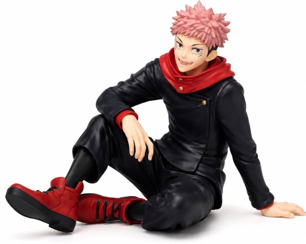 Sid Ven Yuji Itadori Sitting Pose Anime Figure – Premium PVC Collectible Statue 8cm