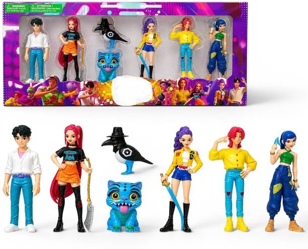 Boenjoy KPop Demon Hunters Figures Set of 7 for fans , Collectors and Decorative Figures