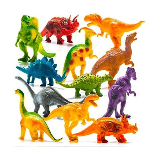 manish 12 Piece Cartoon Dinosaur Animal Toy Playset for Kids