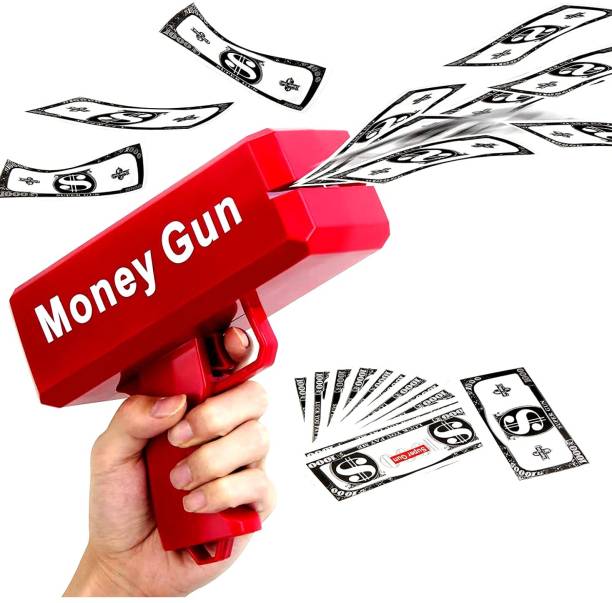 Sudram Money Fly Gun Cash Canon for Punjabi Wedding with 100 Fake doller Money Gun
