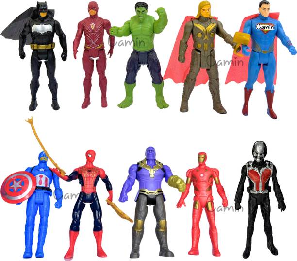 TrocShop Avengers Toys set of 10 superheroes | Action figure toys | Superhero Toys