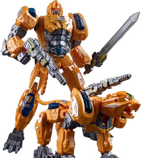 kitmeer 2-in-1 Robot LEOPARD Action Figure for Children