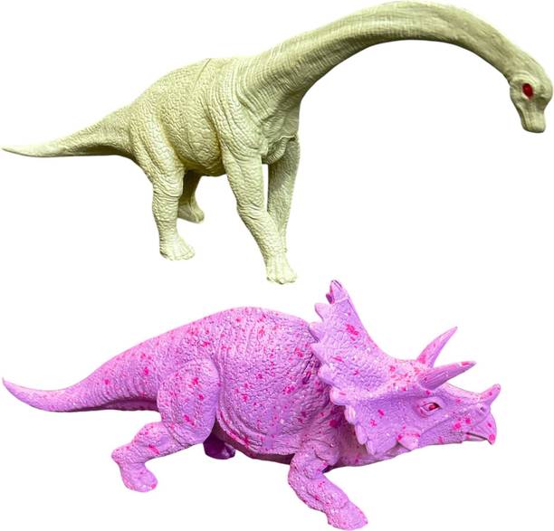 KavyaTanishq Big Size Dinosaur Toys for Kids | 2 Realistic Jumbo Dinosaurs toy for Boys