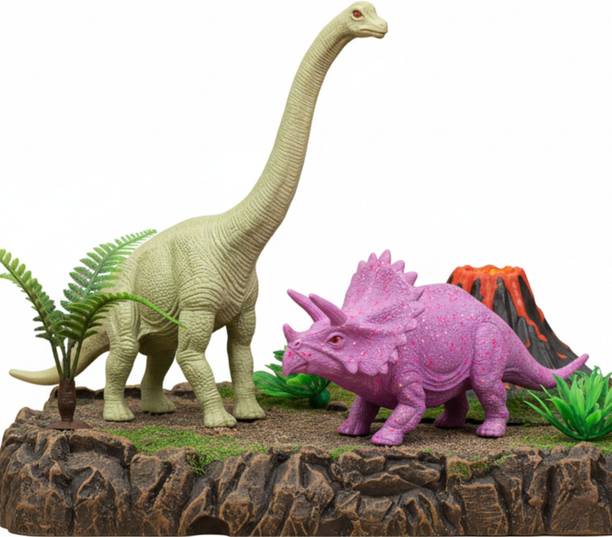 NAVRANGI Jumbo Size Dinosaur Toys for Kids – Pack of 2 Big Dinosaur Toy Set