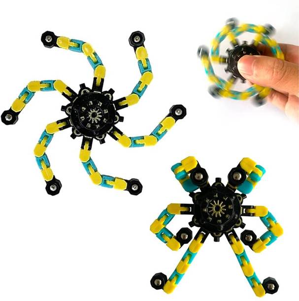 KIDOLOGY Stretch Monster Fidget Spinner Robot Toy Creative Top Spinning Hand Toy