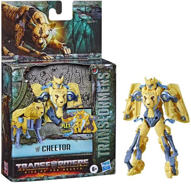 ट्रांसफॉर्मर Rise of the Beasts Movie, Flex Changer Cheetor Converting Action Figure, 6-inch