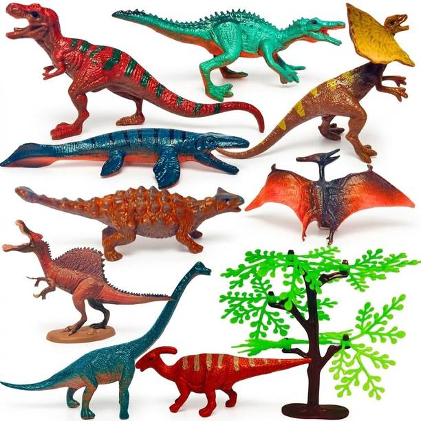 DattireFas 12 PCS Realistic Small Size Dinosaur Figurine Toy Set