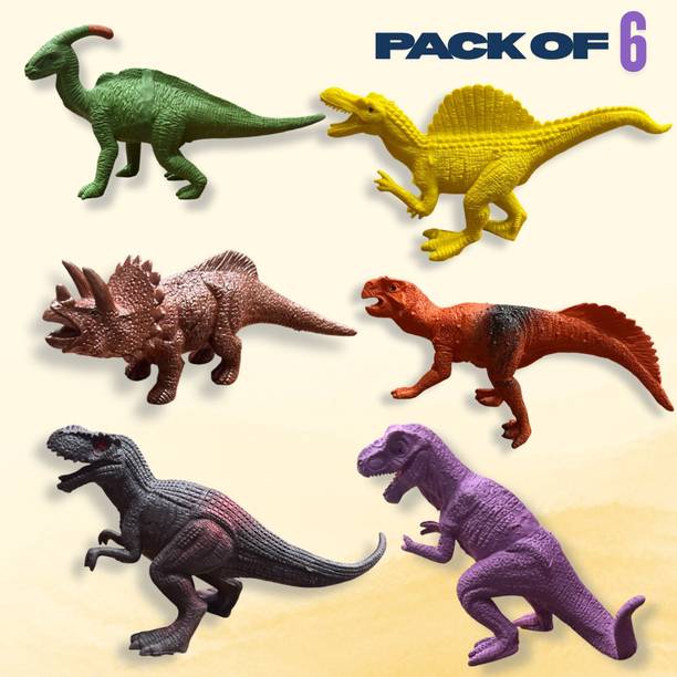 NAVRANGI Realistic Big Dinosaur Figures – Trending Rubber Dinosaur Toys for kids