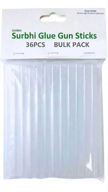 surbhi 07 MM 36 PCS TRANSPARENT GLUE STICKS FOR MINI GLUE GUN 20 WATT Adhesive