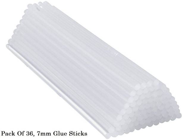 Fashion Crazz 7x162mm Glue Sticks | DIY, Arts and Crafts, Repairing and Fixing (Pack Of 36) Adhesive