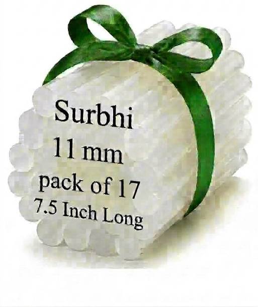 surbhi pack of 17 adhesive transparent stick for 40watt glue gun11MM_n72 Adhesive