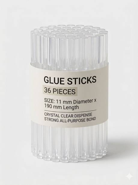 ENCYQ 11mm x 190 mm 36 pcs Hot Melt Glue Sticks (7.5") Super Strong Gumming Adhesive