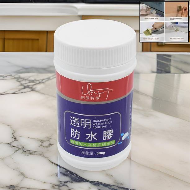 Sanwariya Transparent Waterproof Adhesive Sealant 300g, Clear Leak Repair Glue for Roof, Epoxy Floor Coating Paint