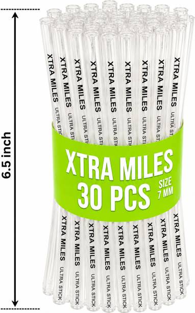 Xtra Miles 7 MM 30 PCS TRANSPARENT GLUE STICKS FOR MINI (20WATT) GLUE GUN Adhesive