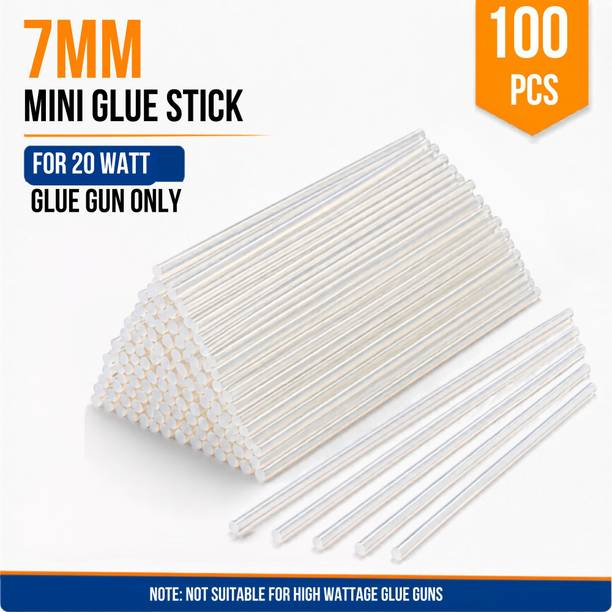 DELIVERYPAX Mini Hot Glue Stick for DIY & Repair 100pcs Low Drip 20WGlue Gun Sticks 6in, 7mm Adhesive