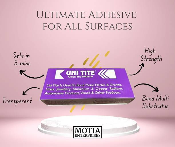 UNITITE 13g, Pack of 2(High-Strength, Fast-Drying Glue for Metal, Wood, Plastic & More) Adhesive