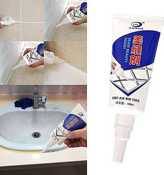 hpg traders New Waterproof Tile Gap/Crack/Grout Filler Water Resistant Silicone Sealant Adhesive