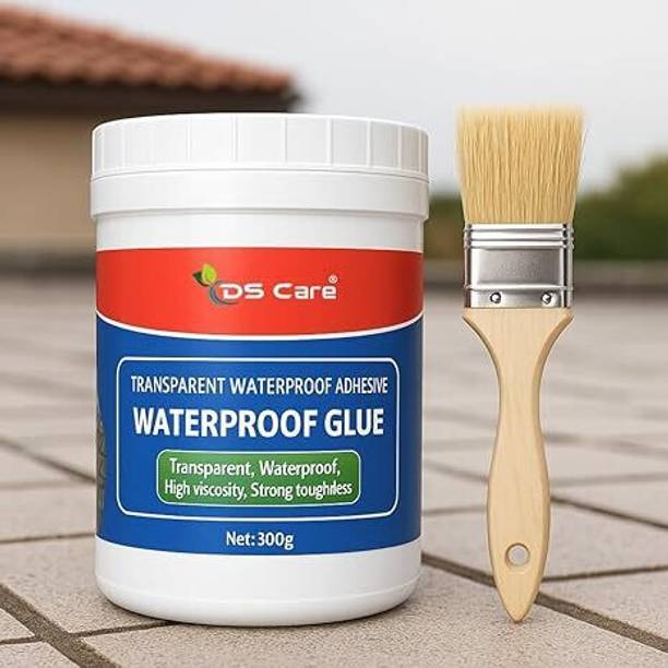ds care Transparent Waterproof Crack Seal Glue with Brush for Roof, Tile and Pipe Adhesive