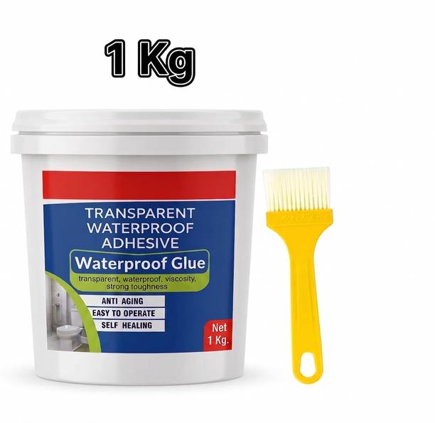 JM 1KG Transparent Waterproof Glue with Brush for Roof Leakage Adhesive