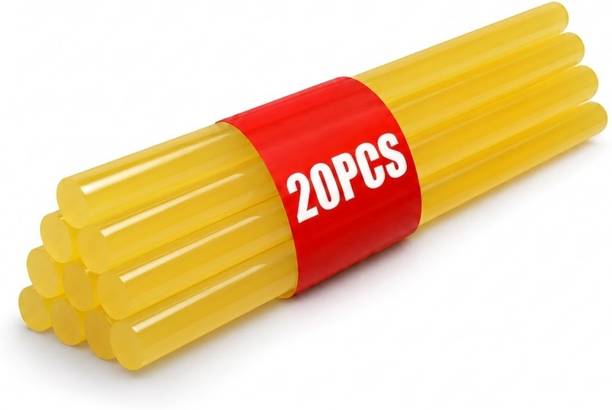 Sykra 11MM Hot Melt Yellow Glue Stick (Pack of 20) (22cm) Adhesive