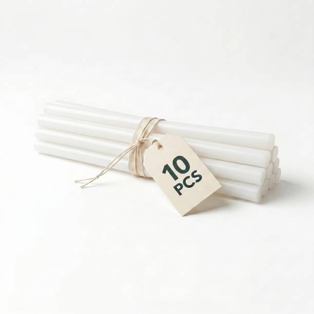 tHemiStO 11mm Milky Hot Melt Glue Stick pack of 10 Adhesive