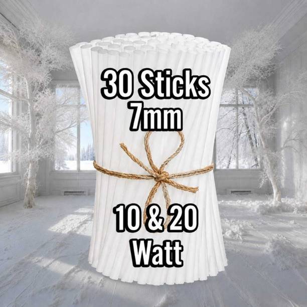 NEELMANI 30 TRANSPARENT GLUE STICKS 07 MM FOR 20 WATT GLUE GUN Adhesive