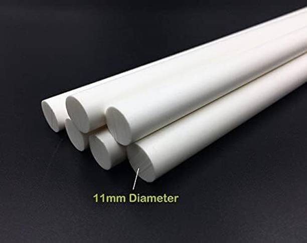 Testin Electronics 11mm Milky Hot Glue Sticks Pack of 20 Strong Adhesive for Glue Gun Adhesive