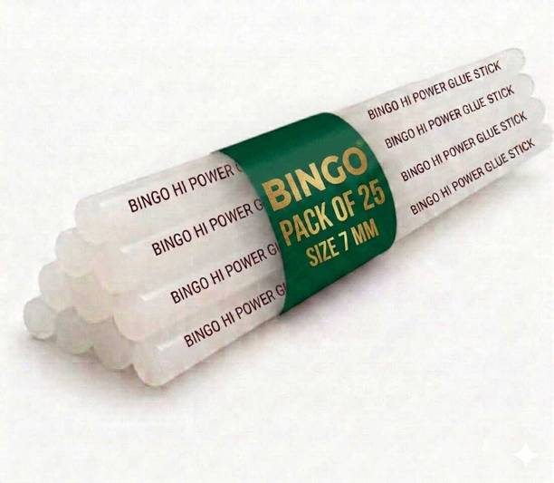 Bingo 25 PCS 7 MM Mini Glue Sticks For 20 to 40 Watts Glue Gun Adhesive