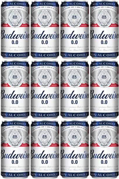 Budweiser 0.0 BEER NON-ALCOHOLIC PACK OF 12 Can