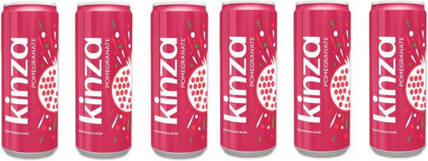 KINZA Pomegranate Carbonated Soft Drink Pack of 6 x 250ml Can