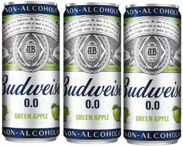 Budweiser Non alcoholic Green Apple Can