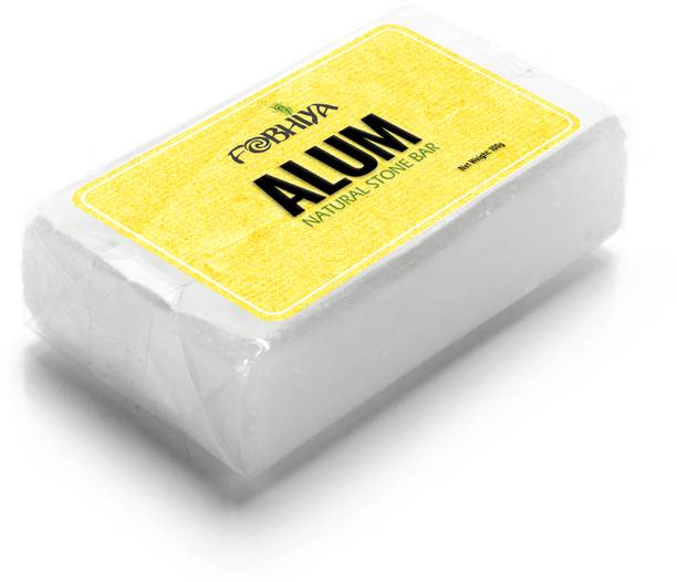 FOBHIYA Natural Alum Stone Bar, Fitkari for Skin Tightening, Underarm Odor, Body Care