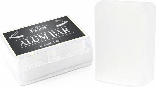 SINGH SAAB Shaving Alum Bar (Fitkari) with travel case Shaving & Skin Care Block