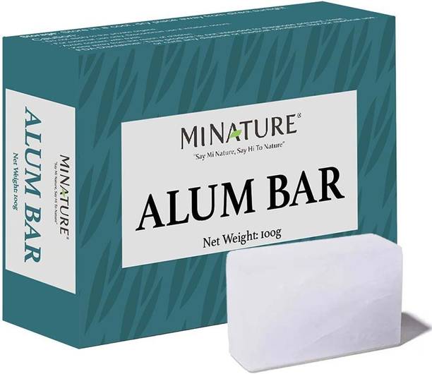 mi nature Alum Bar (Fitkari) Pack of 1 Shaving Bar 100% Pure Potassium Alum Stone