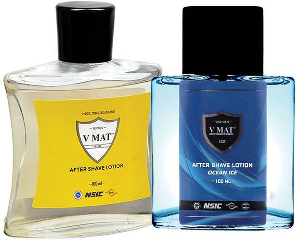 v mat AFTER SAHVE LOTION OCEAN BLUE 100 ML AND YELLOW 100ML