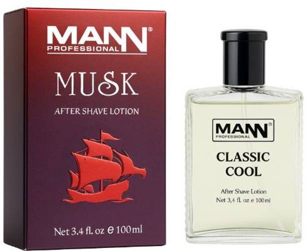 MANN After Shave Lotion for Men Musk Fragrance Refreshing & Cooling Aftershave