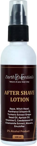 Earth Essentials Non Greasy Aftershave Balm Lotion Reduces Razor Burn, and Redness, Hydrating