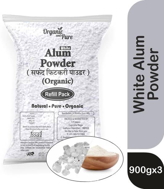 Organic and Pure Alum Stone Powder Fitkari Powder Phitkari Alum Powder Patika Sphatika Bhasma Ref