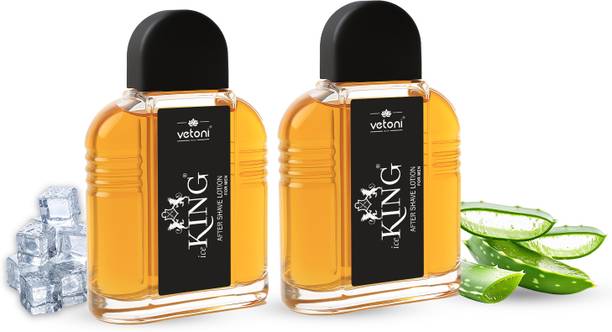 VETONI Ice King No. 1 After Shaving Lotion Red (packof 2)200ml