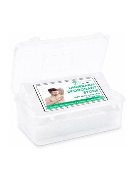 Alumzen UnderArm Deodorant Alum Block | Natural Fitkari | No Fragrance