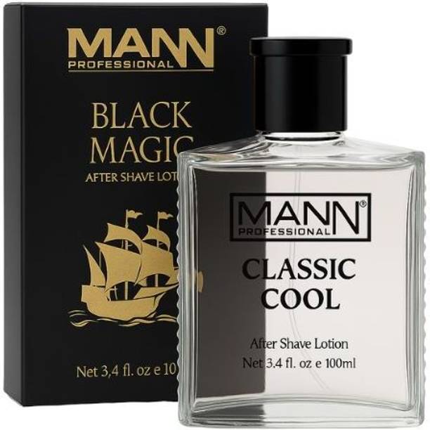 MANN After Shave Lotion for Men Black Magic Fragrance Refreshing & Cooling Aftershave