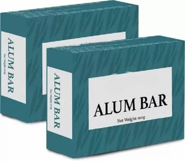 Glamezone Alum Bar 100gm (Fitkari), Pack of 2 Shaving Bar