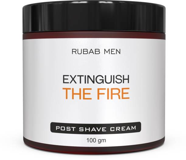 RUBAB MEN Post Shave Balm for Men| Aftershave Lotion Shea Butter, Aloe & Vitamin E| 100gms
