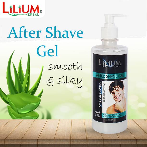LILIUM After Shave Gel, Antiseptic Formula, Smooth & Effective Slow Down Hair Growth