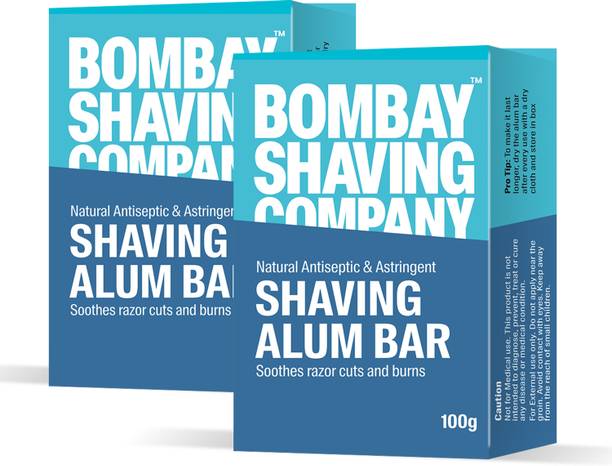 BOMBAY SHAVING COMPANY Shaving Alum Bar For Men| Pure & Natural | After Shave Bar Antiseptic Anti-Odour